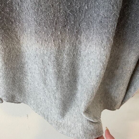 Fate Charcoal Gray to Light Grey Ombre Fuzzy Long Sleeve Soft Sweater Small - Picture 9 of 10